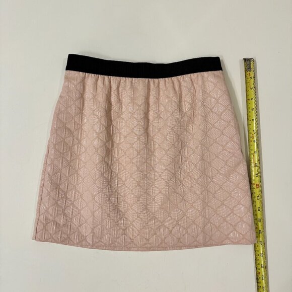 Loft Petites - Shimmer Metallic Mini Skirt in Pink and Black - Picture 10 of 10
